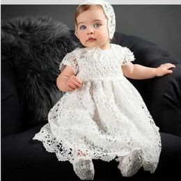 Christening dresses 1st Birthday Baby Shower Dress Baby Girl Christmas Dress Wedding Party Pageant Lace Dress Newborn Baby Q240521