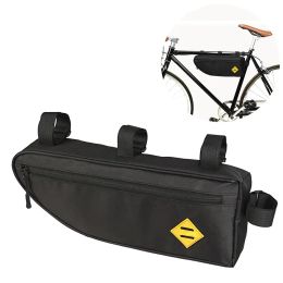 1Pc Waterproof Bicycle Triangle Bag Bike Frame Front Tube Bag Large Capacity Cycling Pannier Packing Pouch Accessories