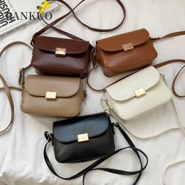 Shoulder Bags BANKUO Women's In Spring PU Vintage Hasp Zipper Bag Leather Casual Fashion All-match Girls Crossbody Z251