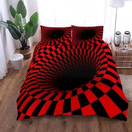 Bedding sets Magical Space Optical Art Set Single Twin Double Queen King Size Bed Linen and case for Adults Kid Quilt Cover H240531