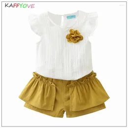 Clothing Sets Baby Girl Summer Clothes Set Sleeveless Born Soild Tops Pants 2-6y Pageant Kids Summer's Toddler 2024 Casual Outfits