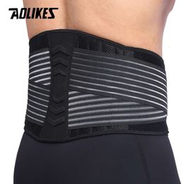 AOLIKES Lumbar Support Waist Back Strap Compression Springs Supporting For Men Women Bodybuilding Gym Fiess Belt Sport Girdles L2405