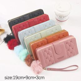 Wallets Portable Women Zipper Pu Leather Purse Card Holder Multi Organizer Mobile Phone Clutch Bag Zip Around Wallet For