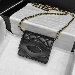 Mini 31Bag Women Moeda Burse 10cm Salto CC CC Diamond Lattice Luxury Card Chain Vintage Bag Bag Fanny Pack Trend Sacoche Borsa