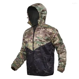 Men's Jackets Spliced Autumn Springtime Jacket Coat Military Clothing Tactical Outwear US Army Breathable Nylon Light Windbreaker