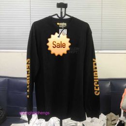 Spring mens Goellirry Doipt designer Hoodies New Arm Yellow Label Letter Printing Long Sleeve T-shirt for Men and Womens Casual Loose Bottom Fashion