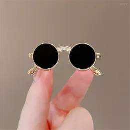 Brooches Mini Metal Sunglasses Brooch For Women Suit Dress Shirt Lapel Pin Party Clothing Jewelry Men's Novelty Accessories Gift