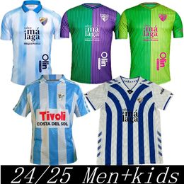 2023 2024 2025 CAMISETA MALAGA CF soccer jersey 120 ANIVERSARIO remake RETRO 23 24 25 Home Football Shirts Men kids BUSTINZA M. JUANDE FEBAS ALEX Concept kit
