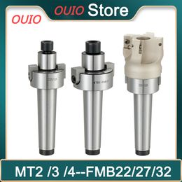OUIO MT2 MT3 MT4 FMB22 FMB27 FMB32 FMB40 Morse FMB Face Milling Machine Tool Holder Cnc Hanger Tool BAP 300R 400R 50mm 63mm