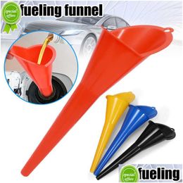 Other Interior Accessories New Colour Hand Refuelling Funnel Adding Gasoline And Petroleum Used For Motorcycles Cars Trucks Off-Road Veh Dh2Uf