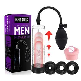 Other Health Beauty Items Sexual penis elongation vacuum pump for male Pennis increases enlargement sexy products Q240521