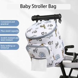 Diaper Bags 21x19cm baby stroller bag childrens Organiser double zipper storage bag outdoor multifunctional mothers diaper bag d240522