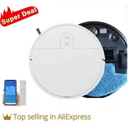 Robotic Vacuums Smart Vacuum Cleaner Robot 4500Pa Wireless Sweeper Navigation Area Map Roller Brush Home Robot Sweeper J240518