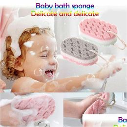 Bath Brushes Sponges Scrubbers Soft Sponge Ball Skin Exfoliating Shower Rub Whole Body Mas Brush Scrubber For Baby Adt Bathroom A Dhsdf