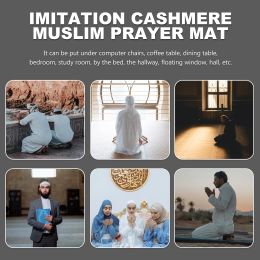 Muslim Prayer Blanket Mats Carpet Rug Floor Tapisseries Party Supplies Portable