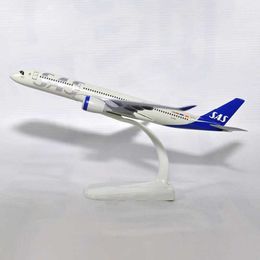 Aircraft Modle 20CM 1 400 Scale A350 SAS Airlines Aeroplanes Plane Aircraft Alloy Model Toy Collective Kids Children Toys F Collections Y240522