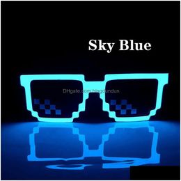 Other Event Party Supplies Wireless Pixel Led Light Up Sunglasses Favours Glow In The Dark Neon Glasses For Rave Halloween Drop Deliver Dhayd