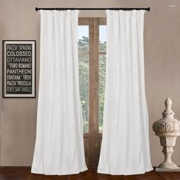 Curtain 52" W X 108" L Living Room Models Luxury Velvet Weighted Thermal Window Curtains Panels Drapes Set Of 2 Blind Partition