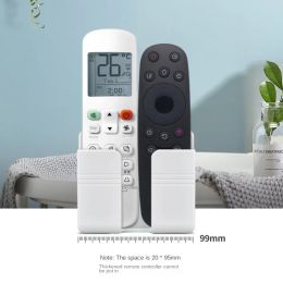 Wall Mounted Organizer Storage Box Remote Control Air Conditioner Storage Case Mobile Phone Plug Holder Stand Container