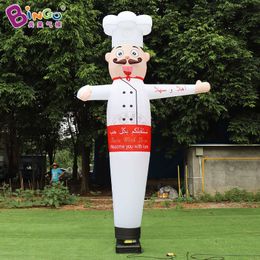 Simulated inflatable waving chef, inflatable food store, catering activity, inflatable waving dance star decoration model
