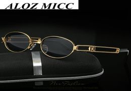ALOZ MICC Brand Transparent Round Glasses Clear Lens Men Small Oval Sunglasses For Women Steam Punk Sunglasses Female Pink Glasses9380407