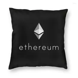 Pillow Fashion Cryptocurrency Ethereum Logo Case Decoration 3D Double-sided Printed Crypto Currency Cover For Car