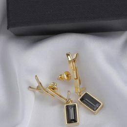 Earring fashion designer earring brand earring geometric woman gold-plated silver earrings wedding party jewelry holiday gift