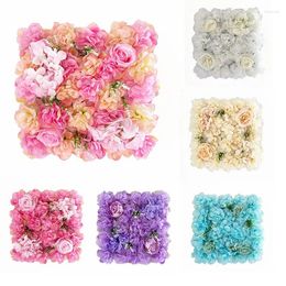 Decorative Flowers Aqumotic 1ft Fake Flower Wall Background Roses Hanging 3D Decorate Shooting Walls Colourful Supplier Factory Store