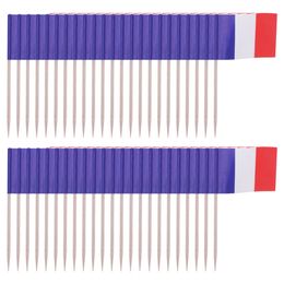 France Flag Cupcake Picks Mini Stick Toothpick Flags Cocktail Picks French Dental Flag Cake Label DIY Mini French Flag