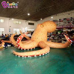 Fabrik direkte Versorgung mit Ozeangelb -Oktopus -Gasmodell, Outdoor -Aktivitätsgasmodell Octopus in Einkaufszentren
