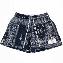Men's Shorts RYOKO RAIN summer mens shorts mens and womens fashionable beach casual shorts mesh sports quick drying quarter pants J0522