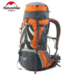 Outdoor Bags Naturehike Backpack 70L Hiking Travel Bag Professional Outdoor Waterproof Travel Bag Ultralight Large Capacity Mountain Camping Bag Q240521