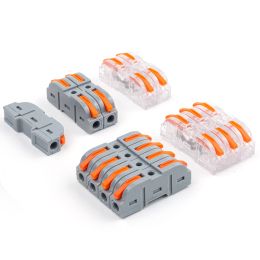 10PCS Universal Compact Quick Splicing Multiplex Butt Wire Connector Electrical Cable Splice Terminal Block Led Strip Lighting