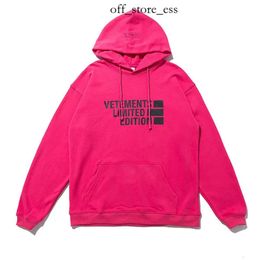 Vetements Hoodie Herren Hoodies Sweatshirts Hochwertige Vetements Nur Männer Frauen 1 hochwertiger übergroßer Brief Print Essen Pullover Fitnessstudio Vetements T Shirt 637