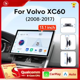 13.1 Inch Car dvd Radio Wireless Android Auto Carplay for Volvo XC60 2008 2010 2012 2014 2016 2017 Qualcomm Multimedia Player