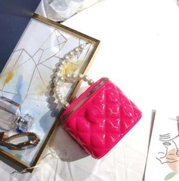 Summer girls pearl handbag mini casual children letter print princess shoulder bags fedex shipping