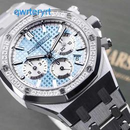 AP Iconic Wrist Watch Royal Oak 26715ST Ice Blue Automatic Mechanical Dial With 38mm Precision Steel Timing Watch