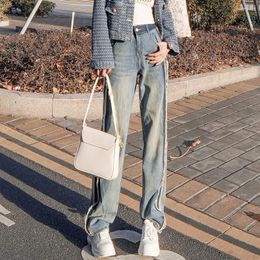 Women's Jeans CGC 2024 Korean Fashion Women Baggy High Waist Vintage Oversize Denim Pants Casual Y2K Streetwear Female Wide Leg