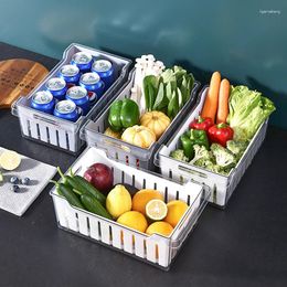 Kitchen Storage Fridge Drain Box Fliter Water Drawer Keep Food Fruit Fresh Holder Bin Container Refrigerator Organiser Cocina