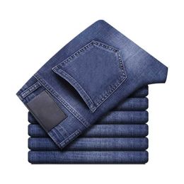Designer Mens Light Blue Jeans | High-quality Straight Denim Biker Hole Trouserscedd