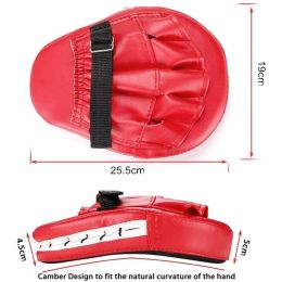 Boxing Target PU Leather Curved Pads for Muay Thai Karate Fight Wushu Sanda Bag MMA Training Focus Punching Mitts Taekwondo Pad