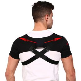 1Pcs Double Shoulder Brace Adjustable Sports Shoulder Support Belt Back Pain Relief Double Bandage Cross Compression Pain Relief 240509