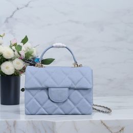 Nya berömda varumärken ädla och eleganta kvinnors handväska högkvalitativa äkta läderflikarväska