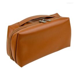 Cosmetic Bags Large Capacity Travel Bag PU Leather Makeup Toiletry Pouches Perfect For Storing Cosmetics And Brushes