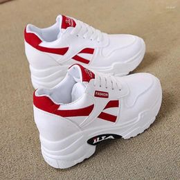 Casual Shoes Comemore Women Platform Inner Increase Heel Woman Ladies Chunky Dad Sneaker Sport Shoe Autumn Thick-soled Sneakers