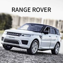 Diecast Model Cars 1 32 Range Rover Sports SUV Alloy Car Model Diecasts Metal Toy Off-road Vehicles Car Model Simulation Sound Light Childrens Gift