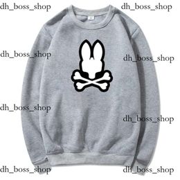 Psyco Bunny Fun Rabbit Printing Hoodies Cotton essentialsclothing Hooded Purple Hoodie fear of ess Sweater Sports Sweatshirts Men Pullovers bunny psyco hoodie 906