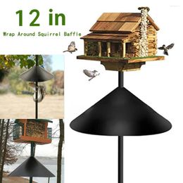 Other Bird Supplies 12in Squirrel Baffle Wrap Around Anti Rust Proof & Raccoon Hang For Feeder Station Protection Guard