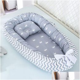 Bed Rails Portable Travel Baby Nest Mtifunction Crib Protection Anti Extrusion Foldable Bassinet Infant Sleep Born 221208 Drop Deliver Ot57Z