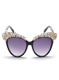 Luxury Rhinestone Cat Eye Sunglasses Women Brand Designer Ladies Reflective Sun Glasses Gafas De Sol 2020 Oculos Feminino9191339